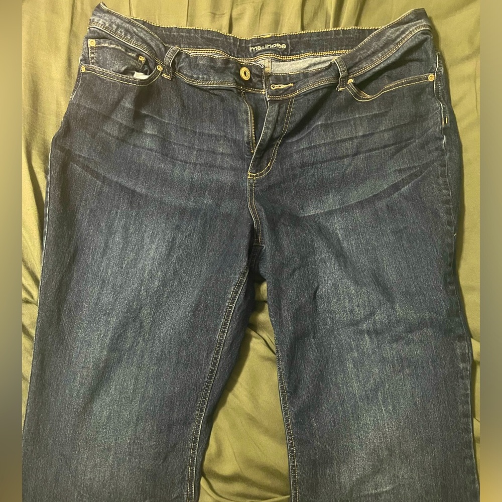 Maurice’s dark blue Bootcut jeans